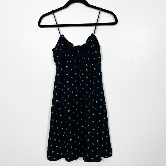Madewell Tie-Back Button-Front Mini Dress in Geodot Floral size 00 - Picture 7 of 7